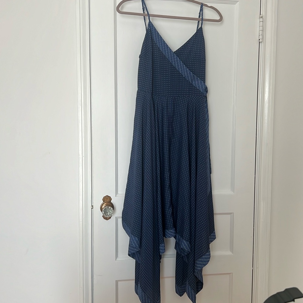 Banana Republic Midi Dress Layered Multi Pattern Dress